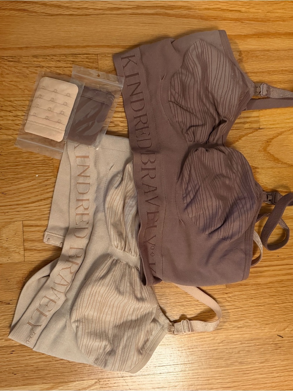 Kindred Bravely Nursing Bras in Taupe and Oatmeal